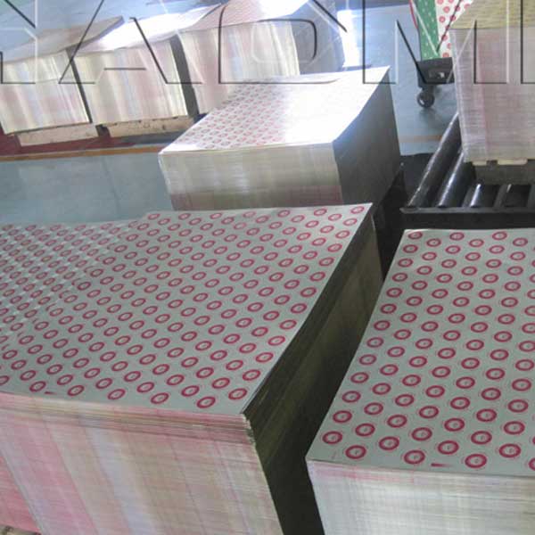 printed aluminium closure sheet